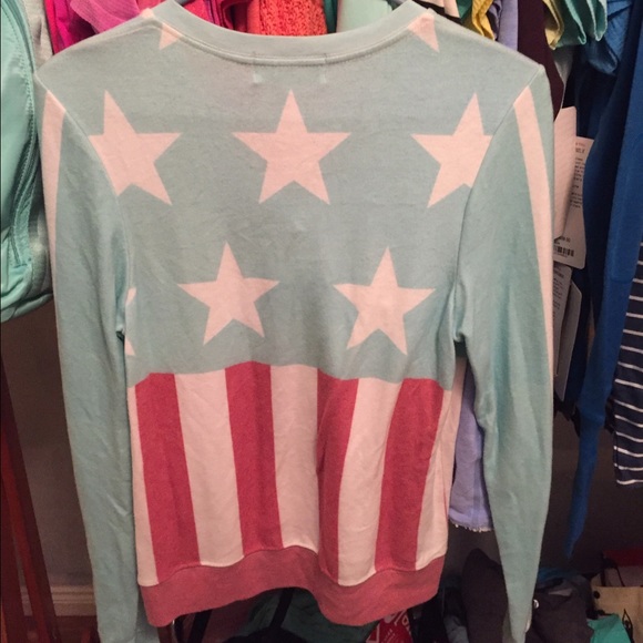 COPY - Wildfox couture stars stripes jumper sweater xs - Picture 2 of 3